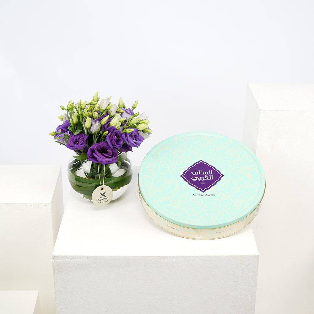 الشغف البنفجسي وحلويات شرقيه من المذاق العربي 