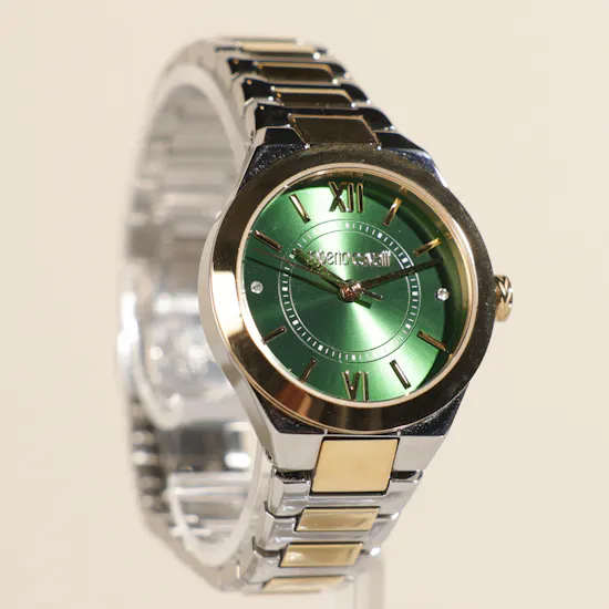 Roberto Cavalli Silver and Gold Women's Watch