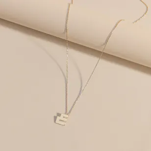 Midad Ain Kufic Letter Gold Necklace 