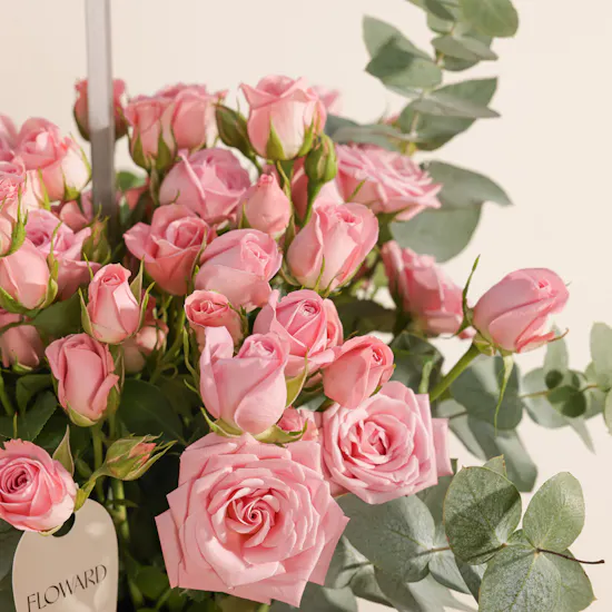 Laderach Praline Chocolates Wooden Box | Happy Birthday Flowers Vase