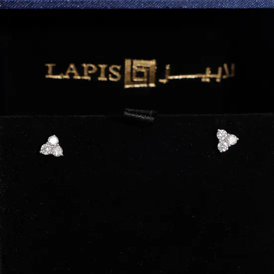 Lapis Diamond Earrings