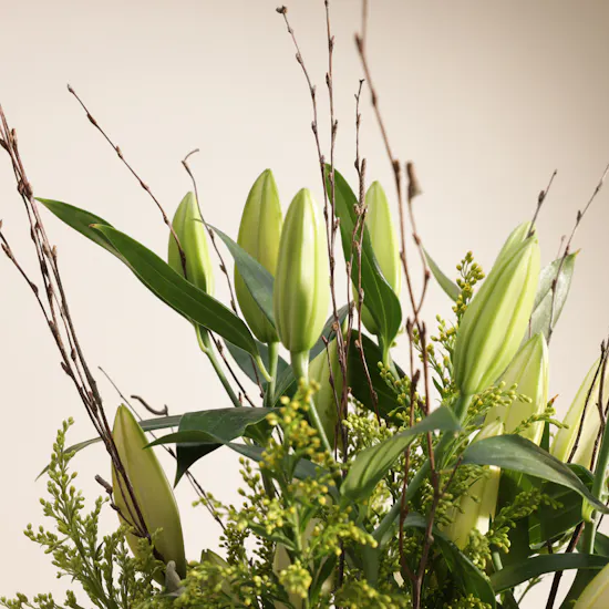 Azure Celestial Flower Vase