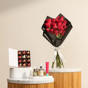 Fleur The Story of Love Chocolates Book | Soul and More Pouch and Flowers
