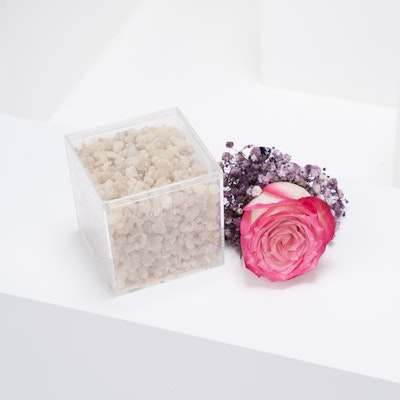 Saaf Luban Hojari (small crystal box) 300g with Flowers