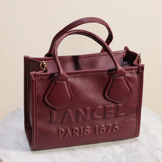 Lancel Jour De Lancel Small Tote Cassis Color Bag