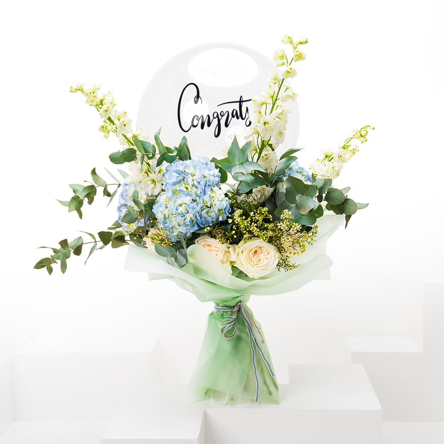 Floral Cloud | Congrats Balloon 