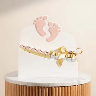 Floward New Baby Girl Chocolate Tray
