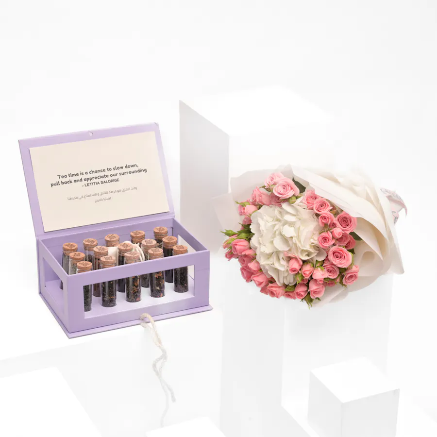 Feelgood Tea Varieties with Bouquet 1