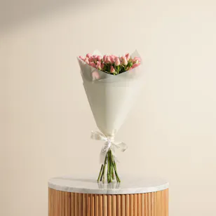 Pink Baby Rose Bouquet | 12 Flowers