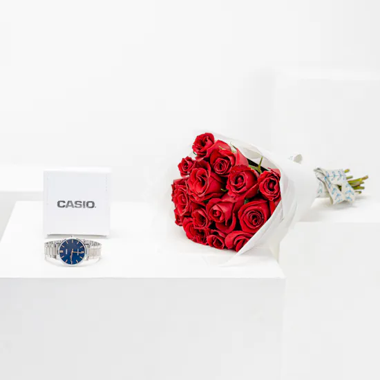 Casio Men's Stainless Steel Watch | Romantic Roses