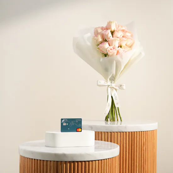 Floward Card | Pure Elegancy Flowers Bouquet