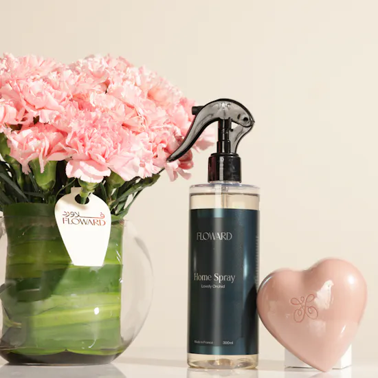 Floward Home Spray and Heart Soap Gift Set | Glowy Flowers