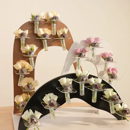 Founding Day Chocolate and Flowers Favor Tray