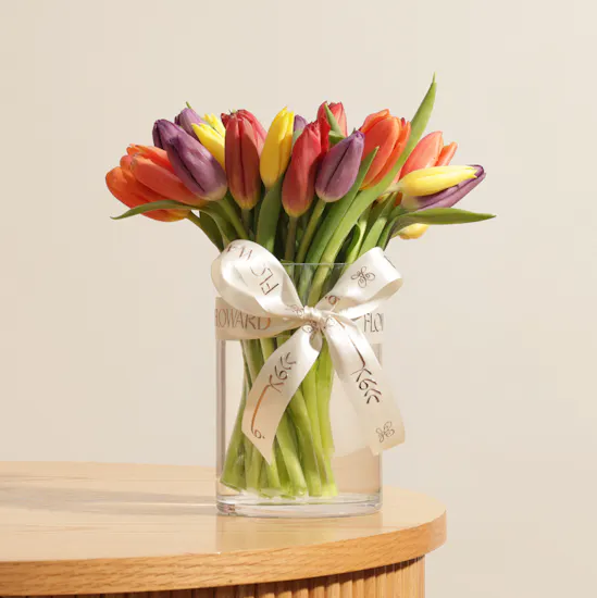 Läderach Extra Large Praline Chocolate Wooden Box | Elegant Flower Vase
