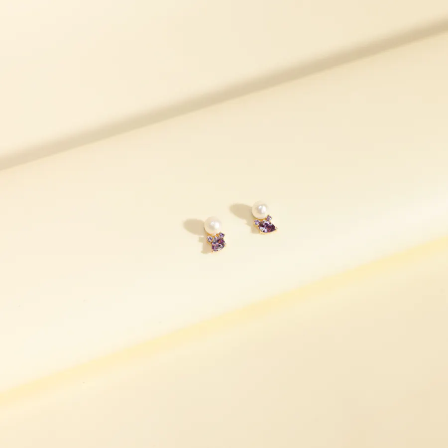 Miss L' by L'azurde Pearl Earrings 3