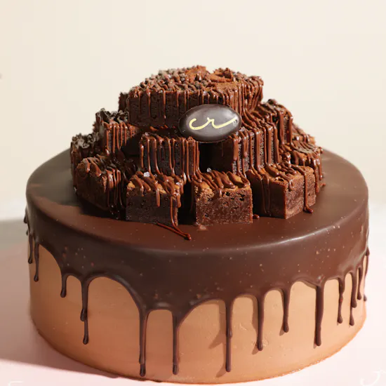 Creamy Ribbons Nutella Brownies Chocolate Cake | Soft Breeze Flowers