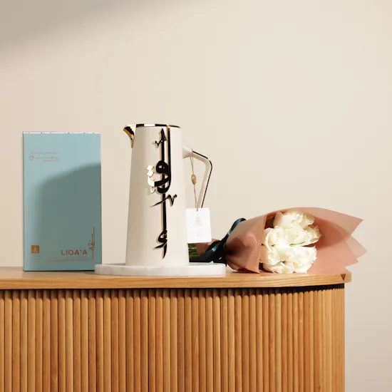 Otantik Liqaa Vacuum Flask | Elegant Flowers Bouquet