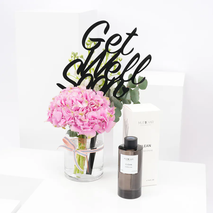 Mubkhar Clean Scented Sticks 220ml | Get Well Soon Flowers Vase 1