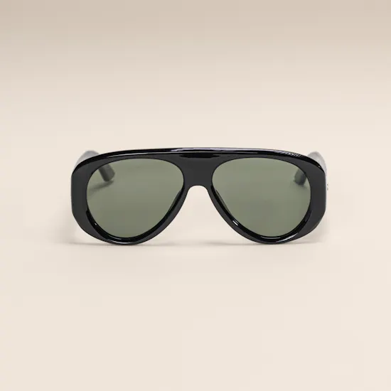 Le Specs Dream Boat Black Khaki Mono Polarised Unisex Sunglasses