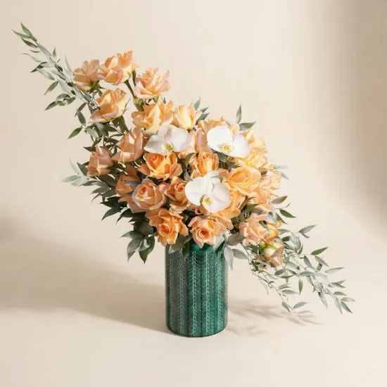 Jewel of Nature Flowers Vase