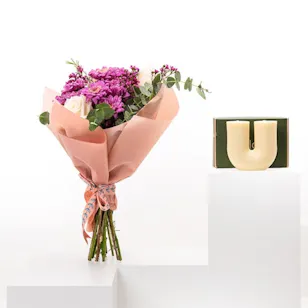 Melosa It's U Candle | Flower Bouquet