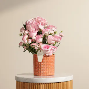 Blush Glow Flower Vase