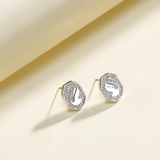 Swarovski Signum Crystal Pierced Earrings