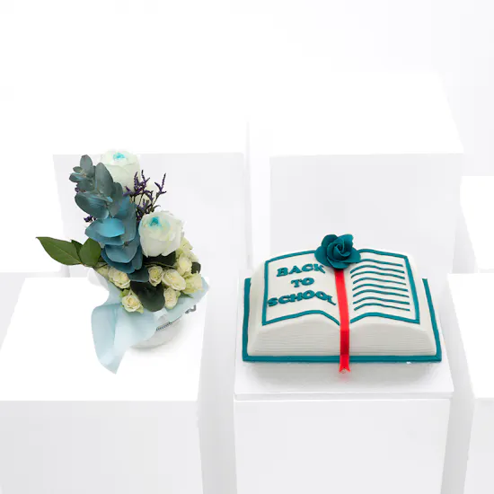 Back To School Book Cake | Flowers