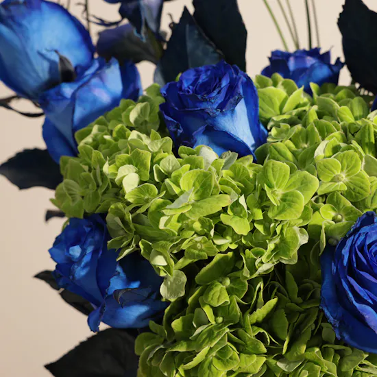 Heart of Azure Flower Bouquet