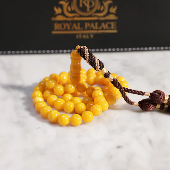 Royal Palace Misbaha with Amber Smell | Brown