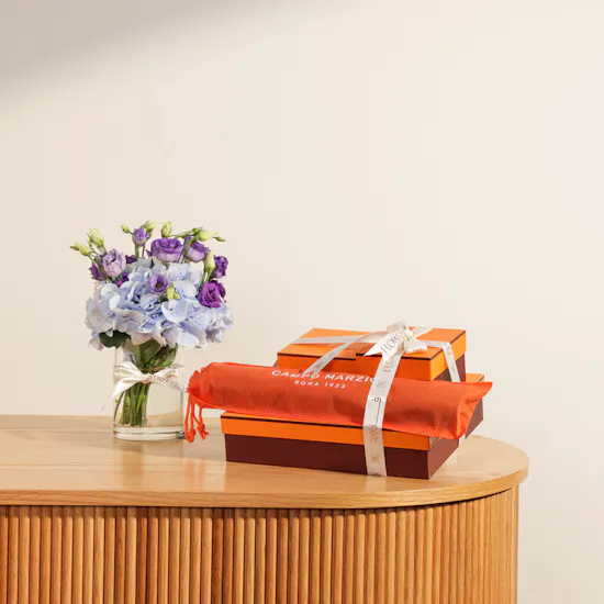 Campo Marzio Ocean Blue Desk Set | Flowers Vase