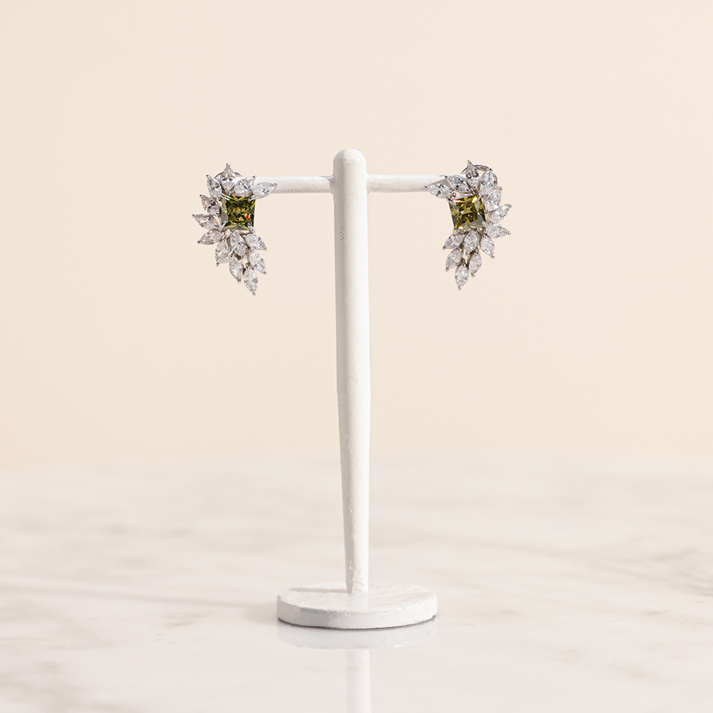 Floward Wing Earrings | Olive Colors
