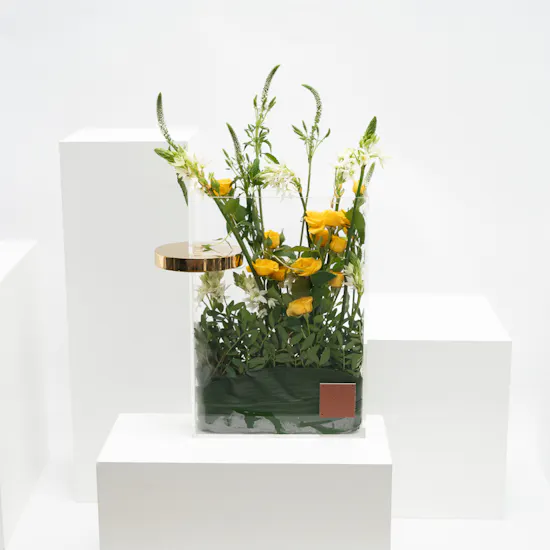 Bright Spring Flowers | Glass Vase