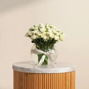 Pure Baby Rose Vase | 35 Flowers