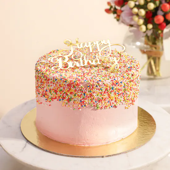Sweet Atelier Happy Birthday Cake | Amazing Flowers Vase