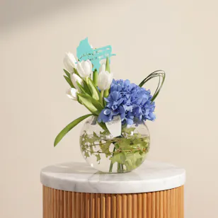 Welcome New Baby Born Flowers Vase 