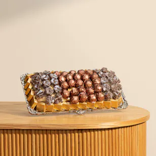 Floward Floral Silver Chocolate Tray