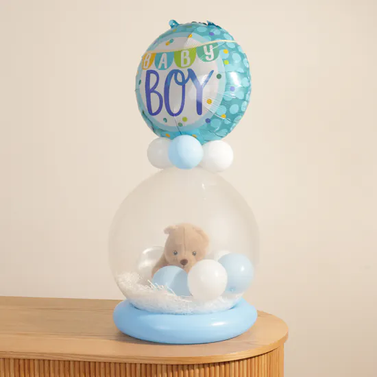 Balloonizer Bay Boy Balloons and Teddy Bear
