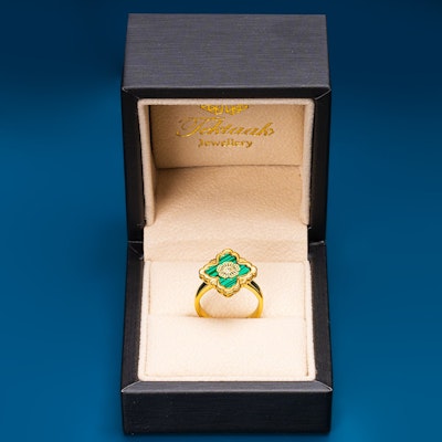 Blossom Green Ring