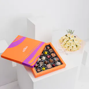 Moko Chocolate Box | White Rose