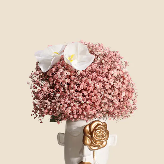Floward Nuts and Dried Fruits Chocolate Tray | Glamorous Flower Vase