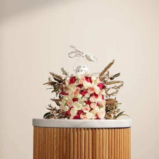 Floward White Lantern | Delicate Flowers