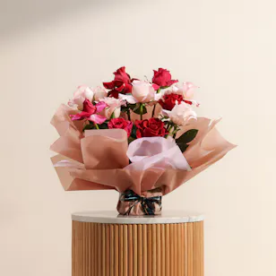 Berry Tones Roses Bouquet 