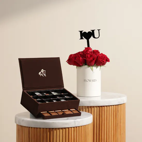 Godiva Chocolate Box | I Love You Flower Box
