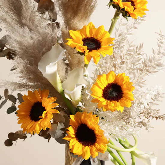 Golden Spectrum Flower Vase