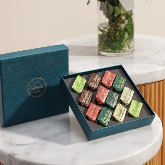 Venchi Murrine Gianduiotto Blue Gift Box | Fresh Flowers