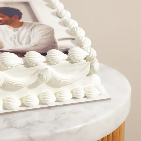 Mister Baker Personalized Classic Square Photo Cake
