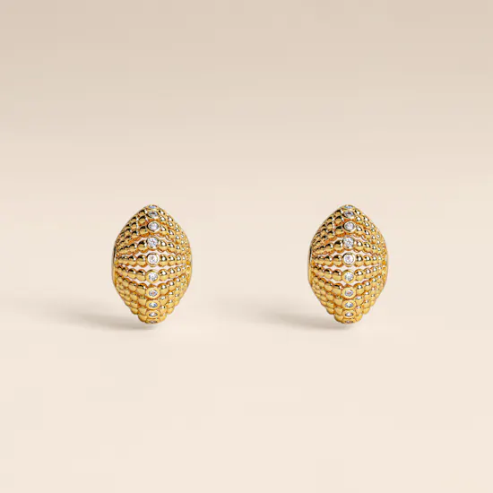 Lynyer Ravi Nova Stud Gold-plated Women's Earrings