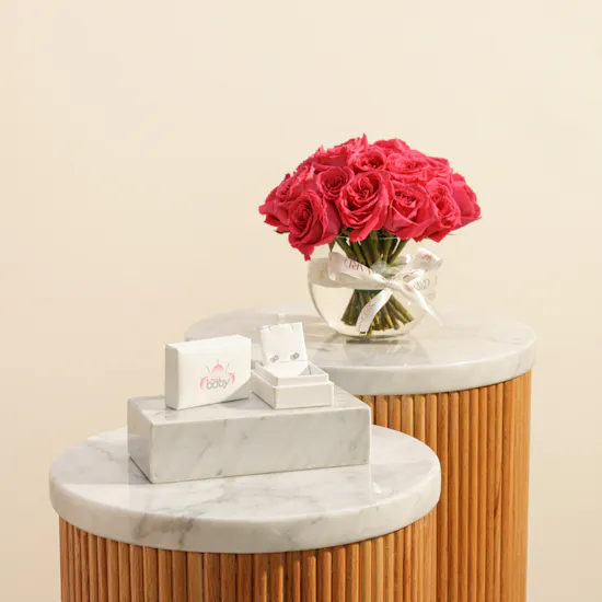 Baby Fitaihi Baby Earrings | Fuchsia Splendor Vase