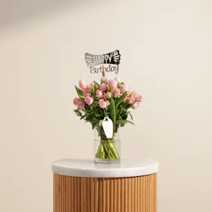 Radiance of the Birthday Flowers Vase